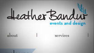 Gedney Studio the work Heather Bandur Events and Design. Web Design and Web Development and consultation. 